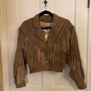 Vintage Fringe Suede Jacket